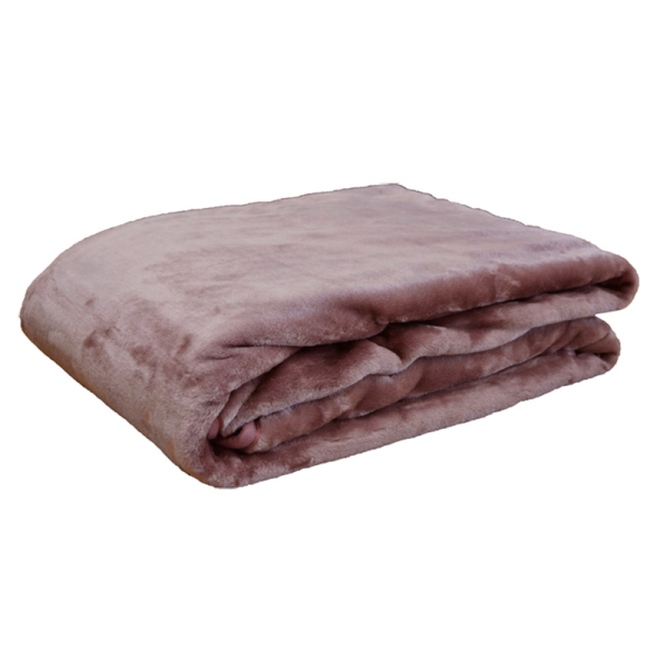 Κουβέρτα Βελουτέ Μονή (160x220) Anna Riska Unicolour Velour