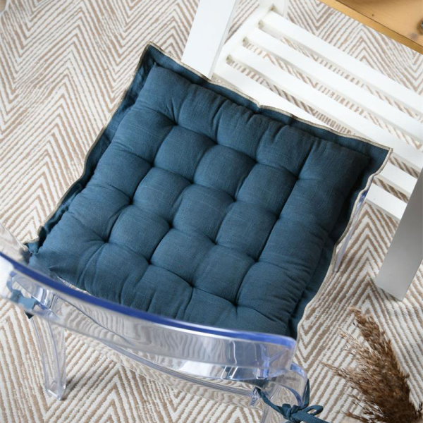 Μαξιλάρι Καρέκλας 2 Όψεων (38x38+4) S-F Helios Blue CUD092007GAL