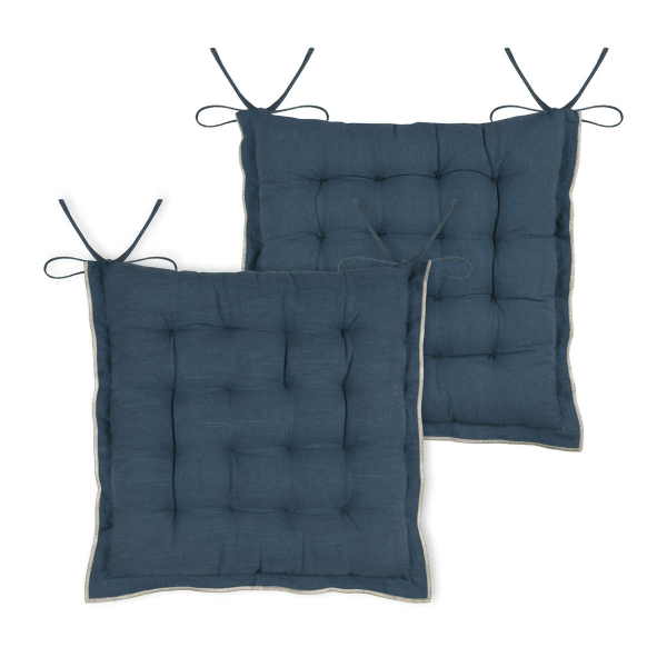 Μαξιλάρι Καρέκλας 2 Όψεων (38x38+4) S-F Helios Blue CUD092007GAL