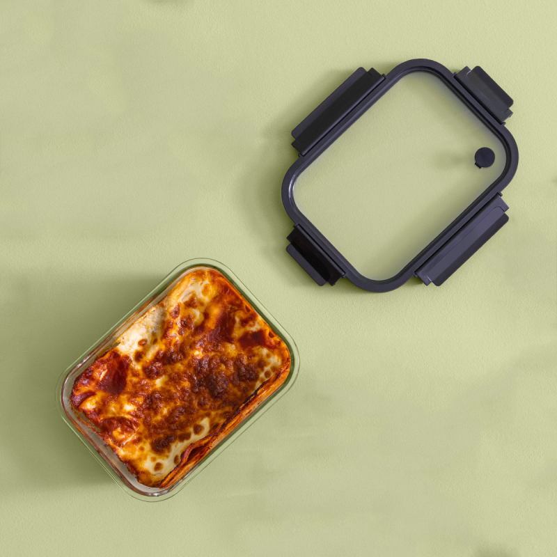 Φαγητοδοχείο 1.3lt F-V Clipeat Black 202503