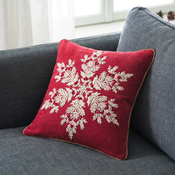 Χριστουγεννιάτικη Μαξιλαροθήκη (43x43) Gofis Home Xmas 350