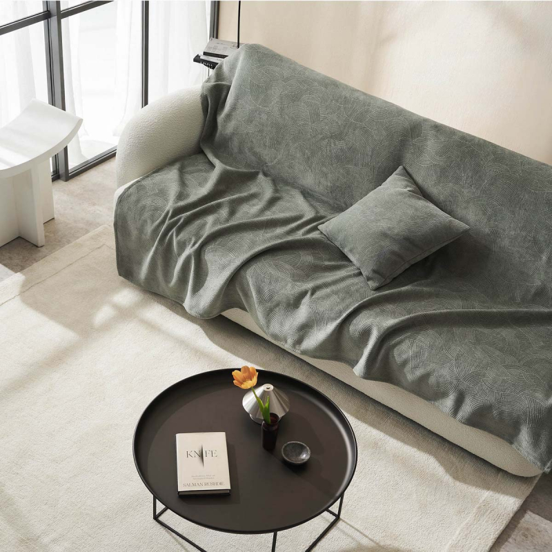 Ριχτάρι Καναπέ Διθέσιου Βελουτέ (180x250) Gofis Home Nimbus Shadow Green 447/44