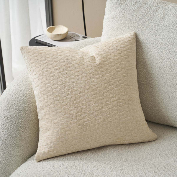 Διακοσμητική Μαξιλαροθήκη (50x50) Gofis Home Ondine Ecru 184/05