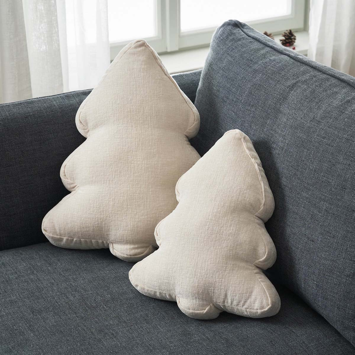 Χριστουγεννιάτικο Μαξιλάρι (28X36) Gofis Home Xmas Ecru 283 05 Χριστουγεννιάτικα Μαξιλάρια Spitishop