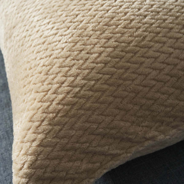 Διακοσμητική Μαξιλαροθήκη Fleece (50x50) Gofis Home Cinnabar Sesame Beige 115/06