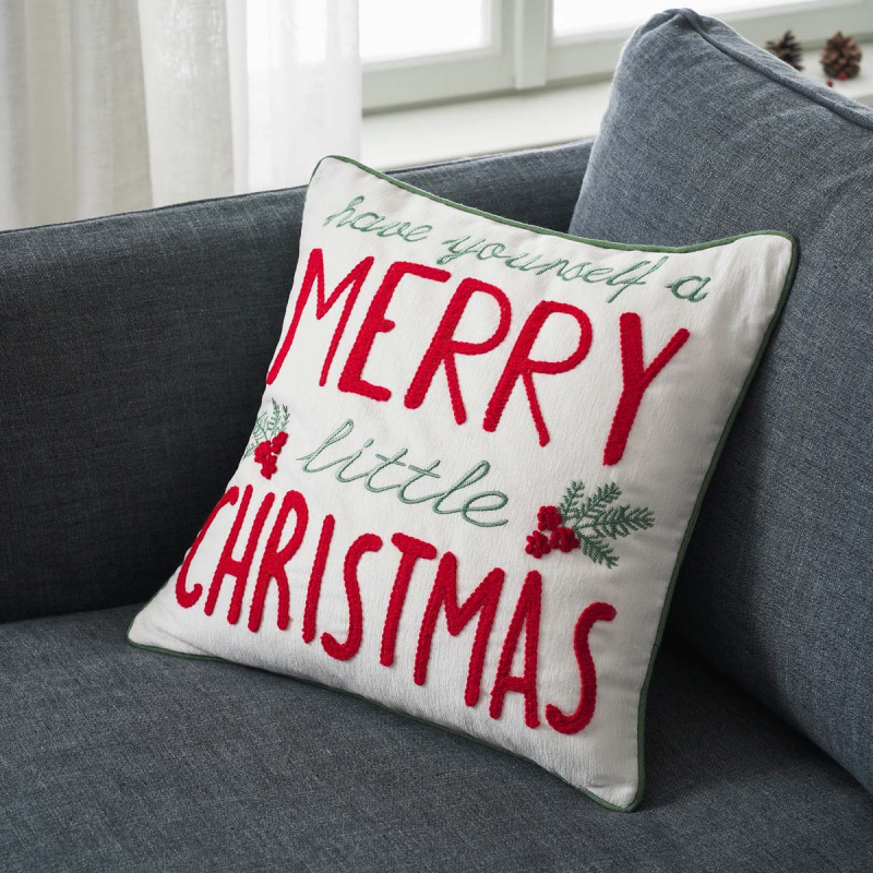 Χριστουγεννιάτικη Μαξιλαροθήκη (43x43) Gofis Home Xmas 385