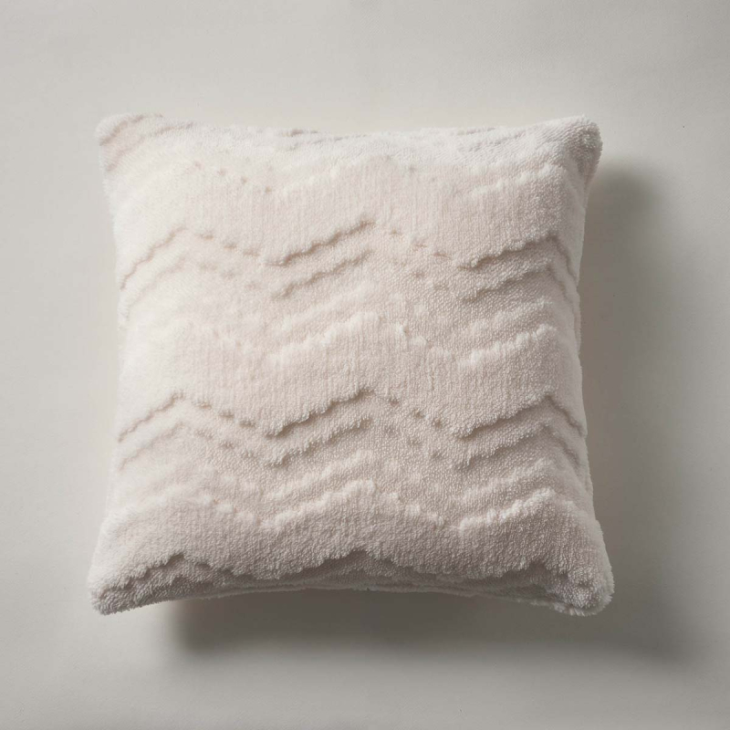 Διακοσμητική Μαξιλαροθήκη Fleece (43x43) Gofis Home Claudette Fog Beige 171/06