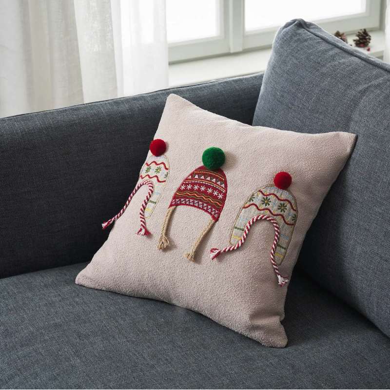 Χριστουγεννιάτικη Μαξιλαροθήκη (43x43) Gofis Home Xmas 298