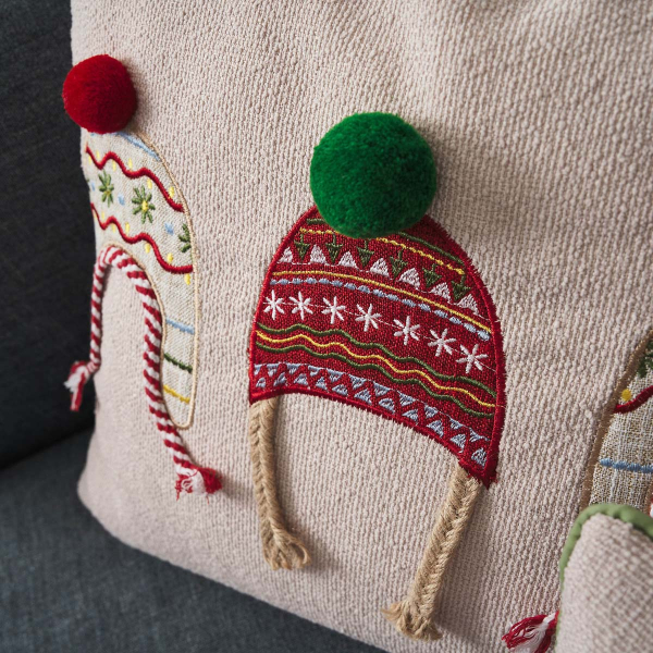 Χριστουγεννιάτικη Μαξιλαροθήκη (43x43) Gofis Home Xmas 298