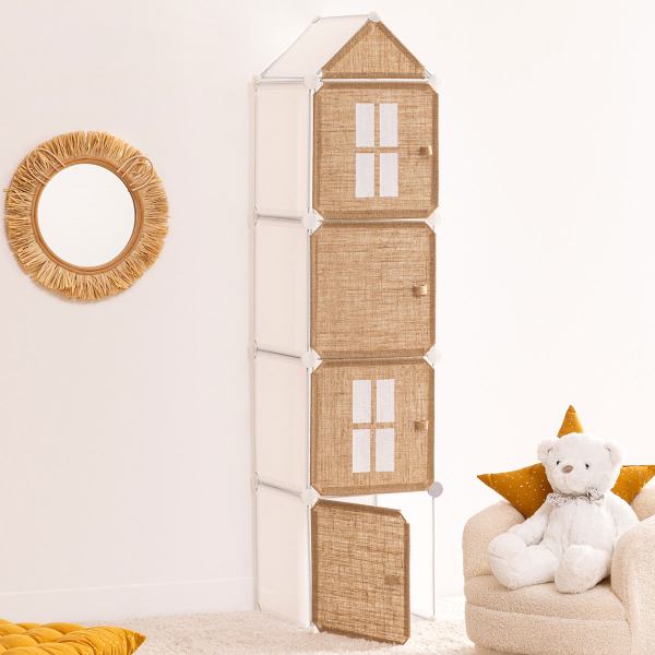 Παιδικό Έπιπλο Αποθήκευσης 4 Θέσεων (34x32x140) A-S Jute Storage Column 188277