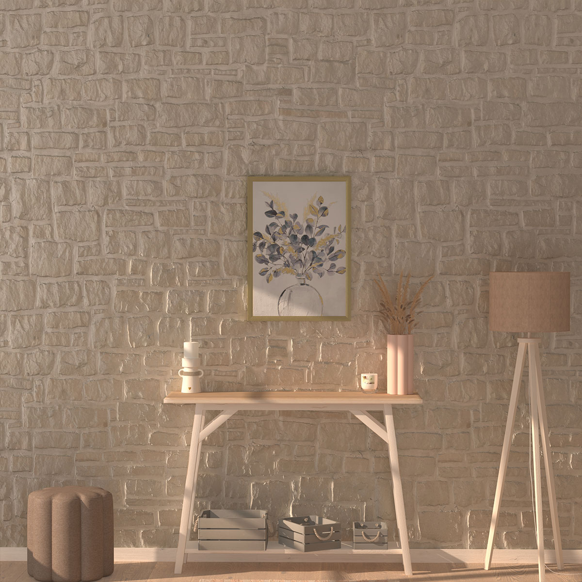 Πίνακας με Κορνίζα (50X70) A-S Flower 185906 Home Διακόσμηση Πίνακες & Κάδρα Τοίχου Spitishop