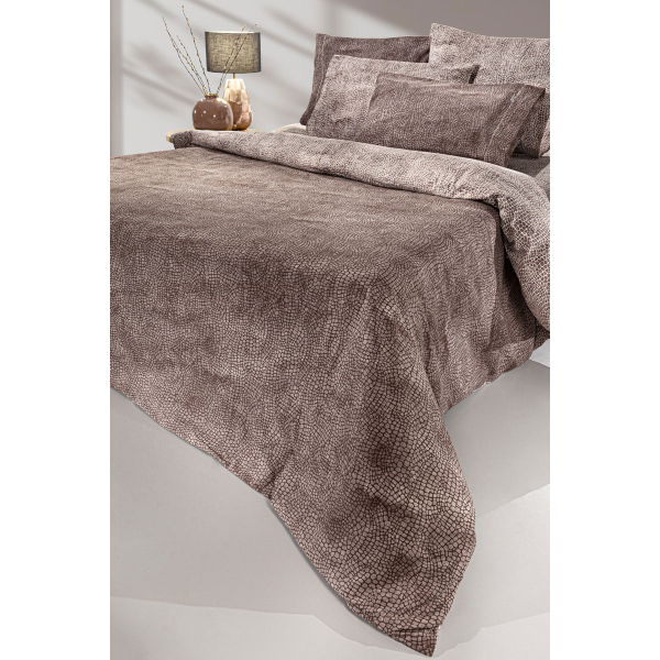 Σεντόνια Ημίδιπλα (Σετ) Guy Laroche Safari Choco