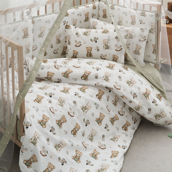 Σεντόνια Κούνιας (Σετ) Vesta Kids Teddy