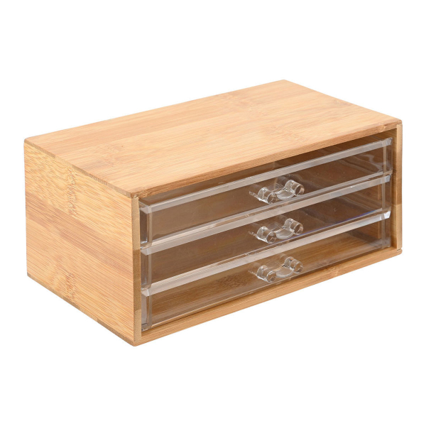 Θήκη Οργάνωσης Με Συρτάρια (11x24.5x14) Homely Clear 02-17699