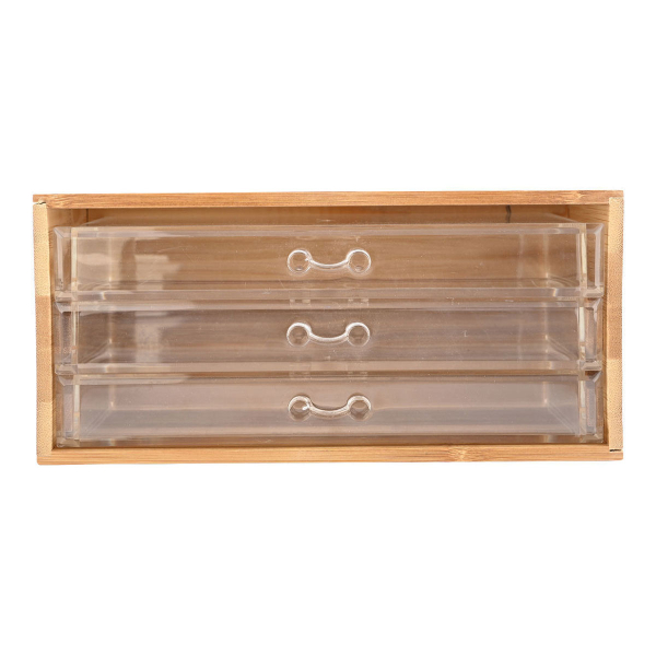 Θήκη Οργάνωσης Με Συρτάρια (11x24.5x14) Homely Clear 02-17699