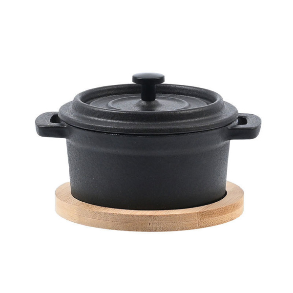 Ατομική Γάστρα Μαντέμι Στρογγυλή Με Βάση (12.5x11.5x8) Estia Iron 01-18696