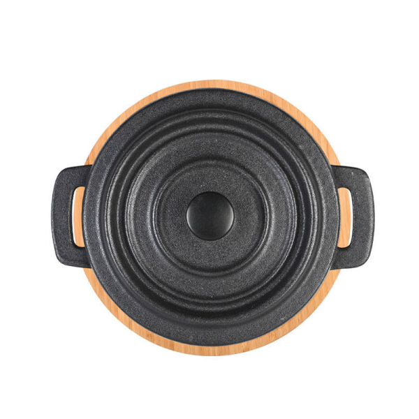 Ατομική Γάστρα Μαντέμι Στρογγυλή Με Βάση (12.5x11.5x8) Estia Iron 01-18696