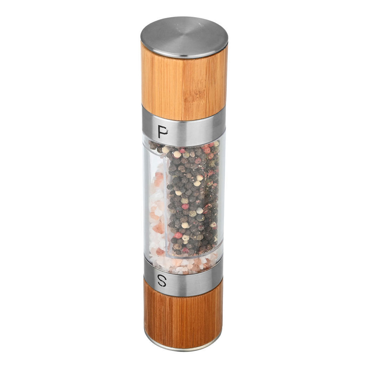 Μύλος Πιπεριού Αλατιού Διπλός 22Εκ Estia Bamboo Essentials 01-20293 Home Είδη Σερβιρίσματος Αλατοπίπερα - Λαδόξυδα Spitishop