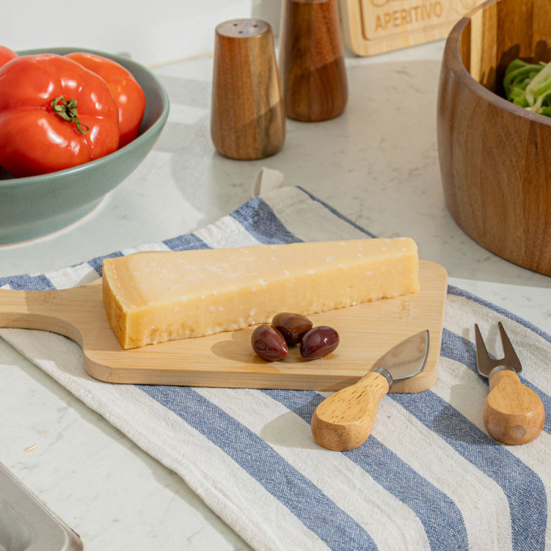 Πλατώ Σερβιρίσματος Τυριών & 2 Μαχαιράκια (28.5x14) Estia Bamboo 07-24178