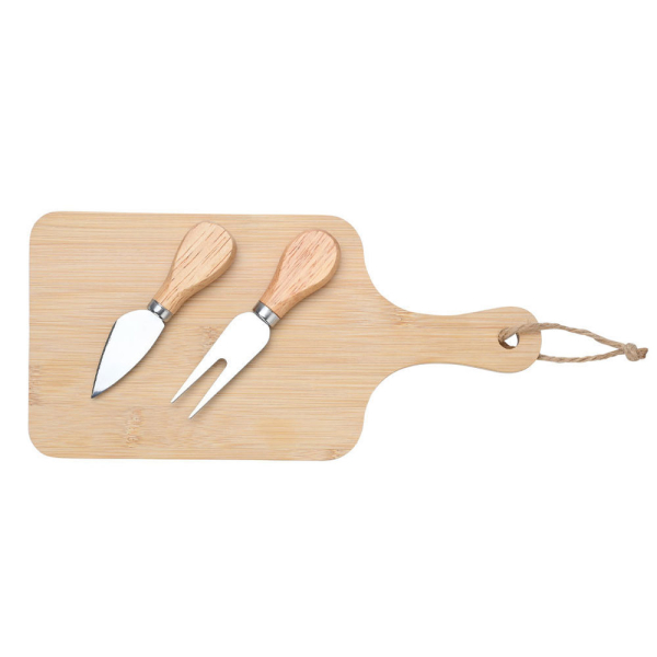Πλατώ Σερβιρίσματος Τυριών & 2 Μαχαιράκια (28.5x14) Estia Bamboo 07-24178