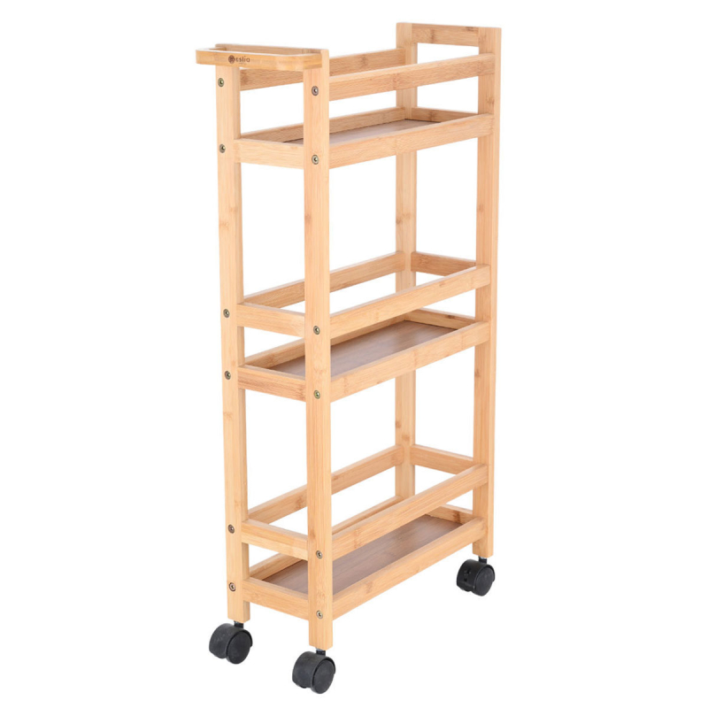 Τρόλεϊ/Ραφιέρα 3 Θέσεων (36x15x74) Estia Bamboo Essentials 01-27575