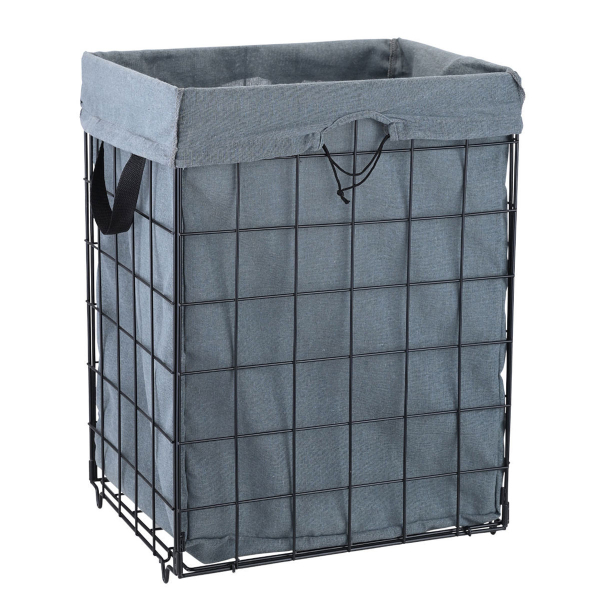 Καλάθι Απλύτων Αναδιπλούμενο (35x40x55) Estia Cage 01-30094