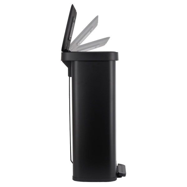Κάδος Απορριμμάτων (37.5x45x74.5) Estia 70lt Flatop Black 01-31985