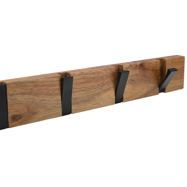 Κρεμάστρα Τοίχου 4 Θέσεων (40x5.5x1.8) Estia Ξύλινη 02-34085