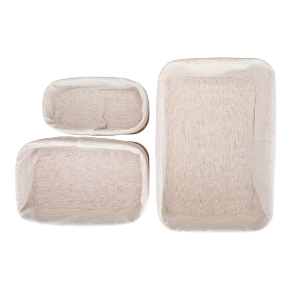 Καλάθια Αποθήκευσης (Σετ 3τμχ) Estia Bamboo Essentials 02-34580