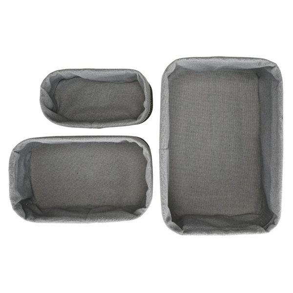 Καλάθια Αποθήκευσης (Σετ 3τμχ) Estia Bamboo Essentials 02-34603