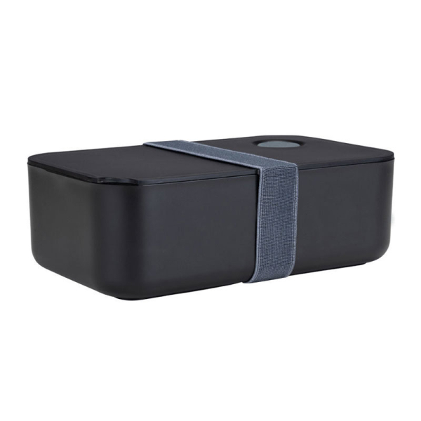 Φαγητοδοχείο Με Χωρίσματα 1lt (19x11.5x6.5) Homely Midnight Black 01-35266