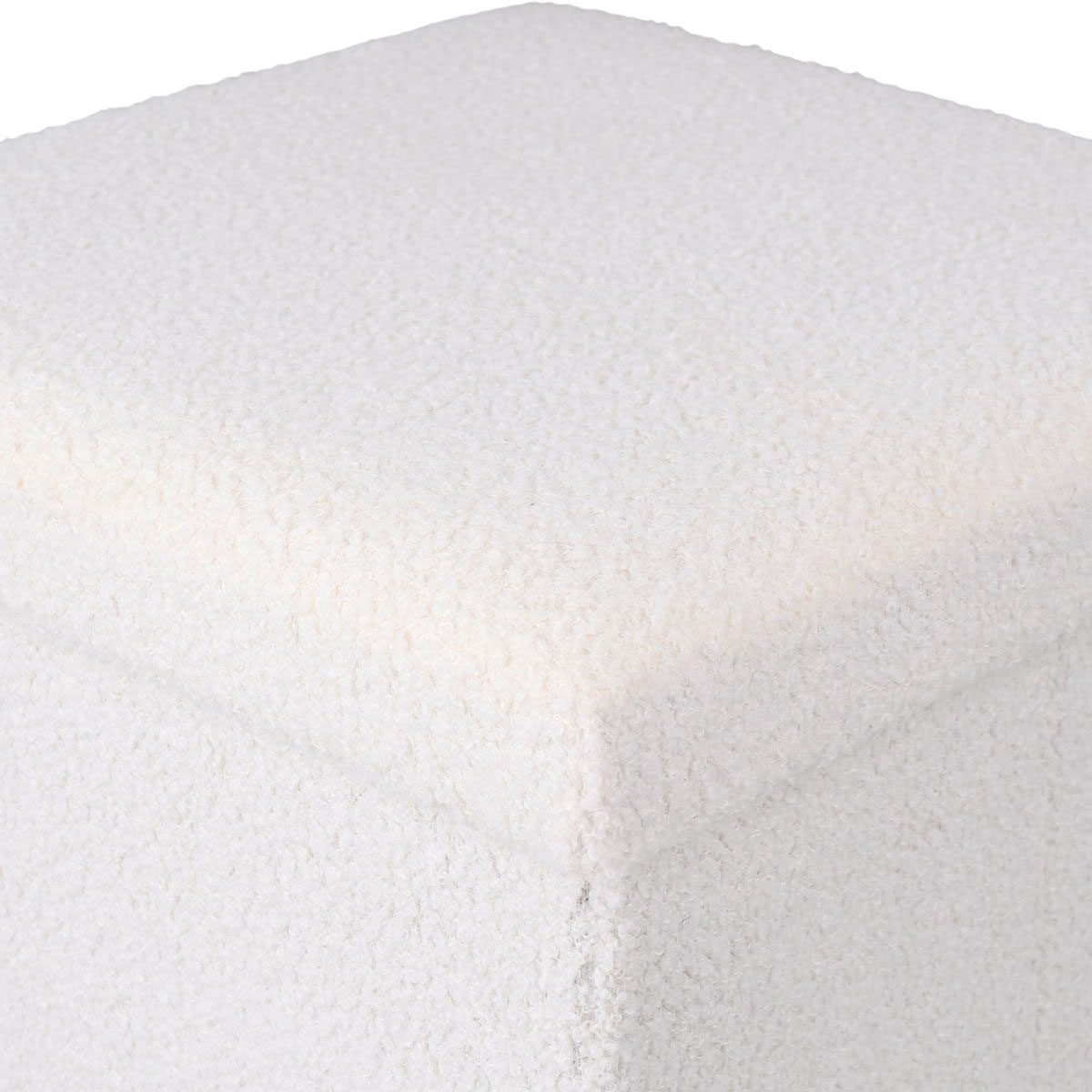 Σκαμπό με Αποθηκευτικό Χώρο (38X38X38) Estia Cube Teddy White 03-35921 Home Έπιπλα Spitishop
