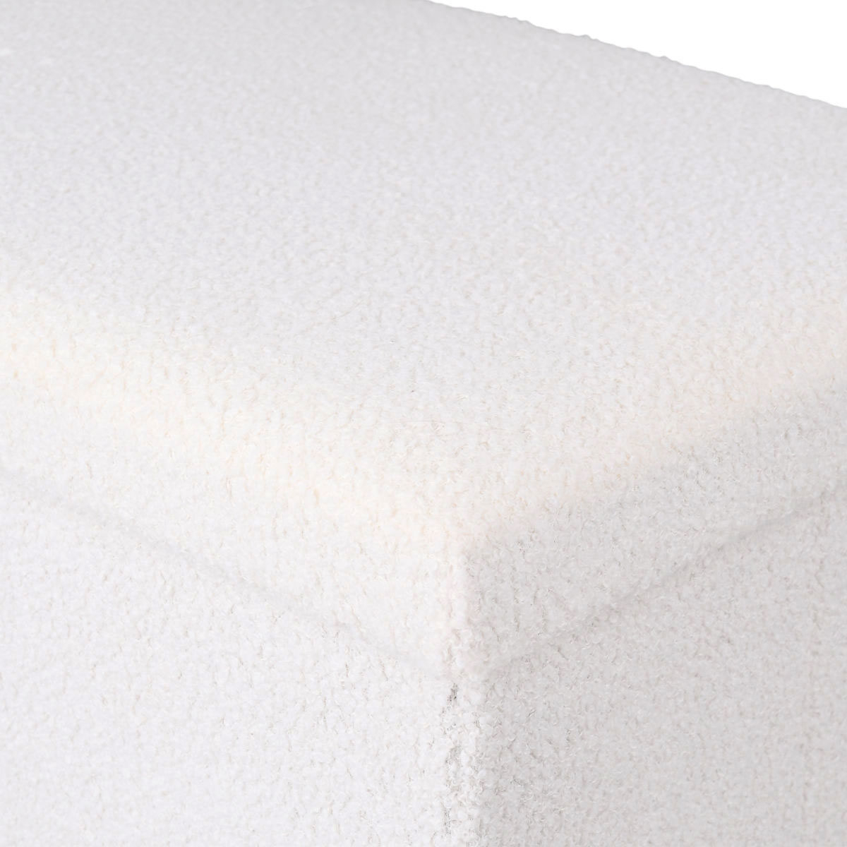Ταμπουρέ με Αποθηκευτικό Χώρο (76X38X38) Estia Cube Teddy White 03-35938 Home Έπιπλα Spitishop