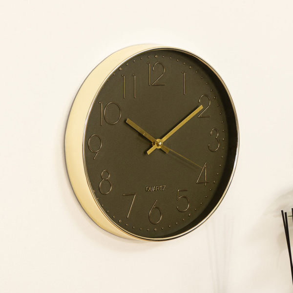 Ρολόι Τοίχου (Φ30) Αθόρυβο A-S Vert 167038A