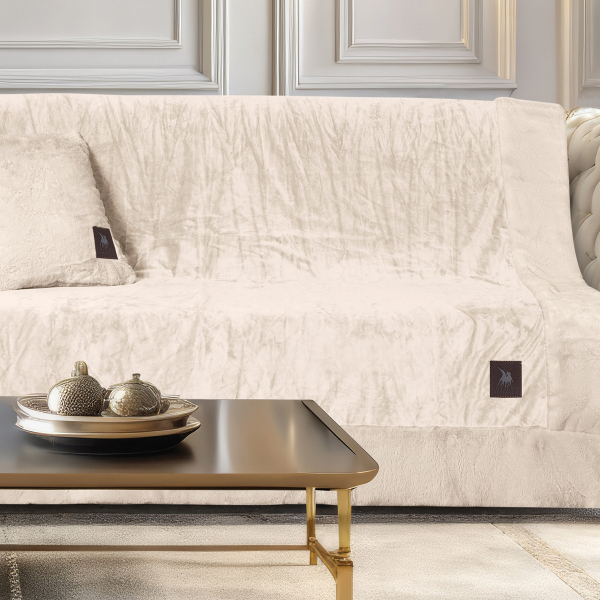 Ριχτάρι Καναπέ Διθέσιου Βελουτέ (180x250) Greenwich Polo Club 3968 Ivory