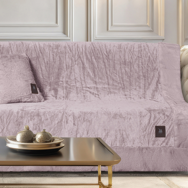 Ριχτάρι Καναπέ Τριθέσιου Βελουτέ (180x300) Greenwich Polo Club 3969 Nude