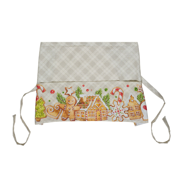 Χριστουγεννιάτικη Ποδιά Κουζίνας (70x39) Kentia Loft Snow 256