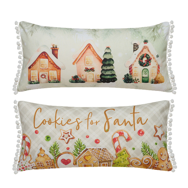 Χριστουγεννιάτικο Μαξιλάρι 2 Όψεων (30x60) Kentia Loft Snow 256