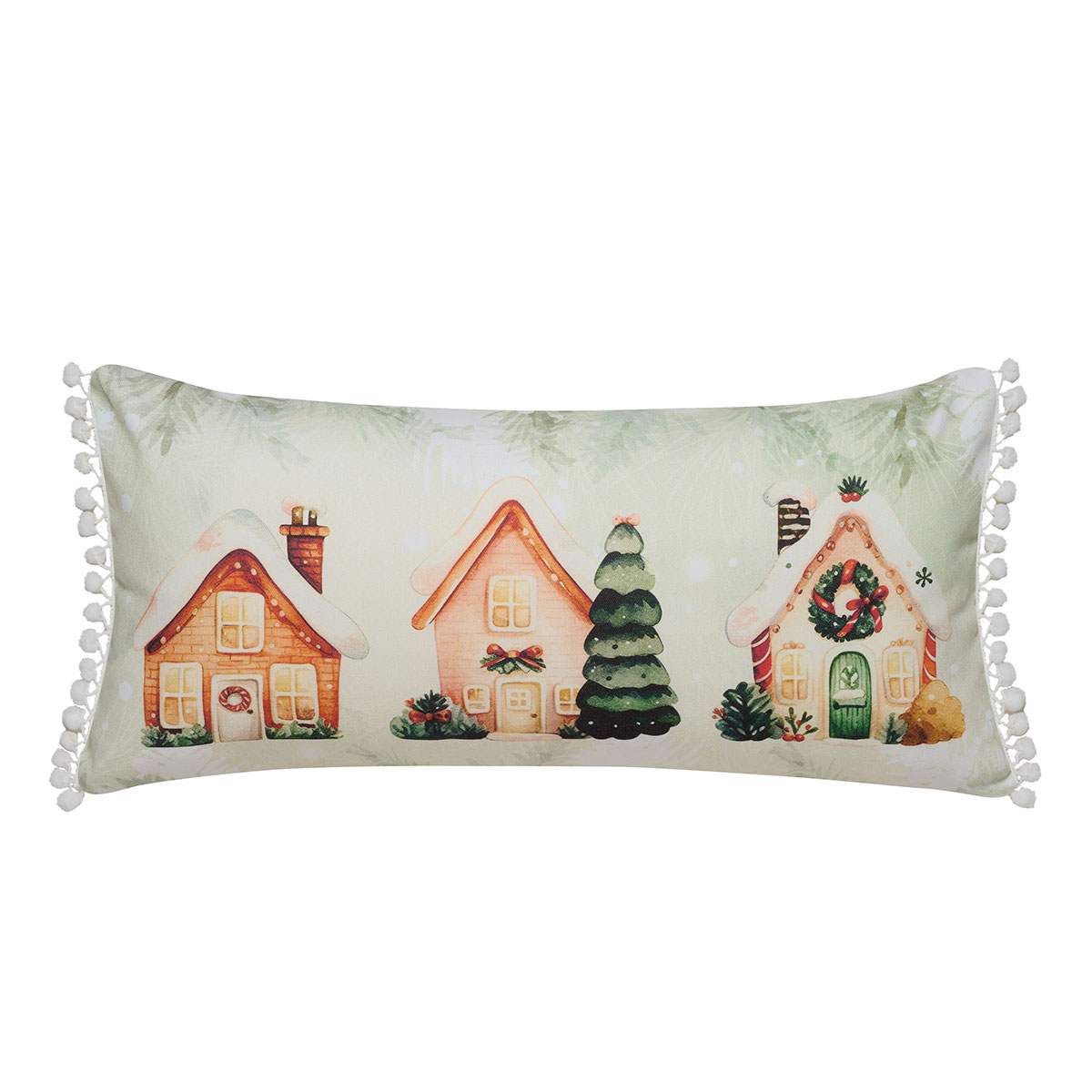 Χριστουγεννιάτικο Μαξιλάρι 2 Όψεων (30X60) Kentia Loft Snow 256 Home Χριστουγεννιάτικα Μαξιλάρια Spitishop