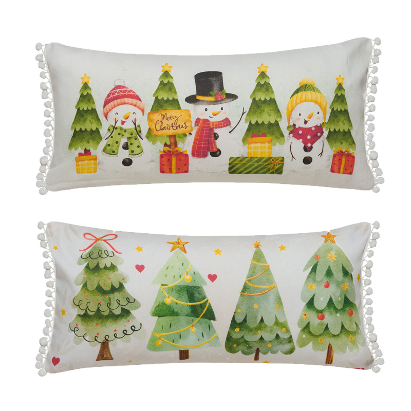 Χριστουγεννιάτικο Μαξιλάρι 2 Όψεων (30x60) Kentia Loft Snow 257