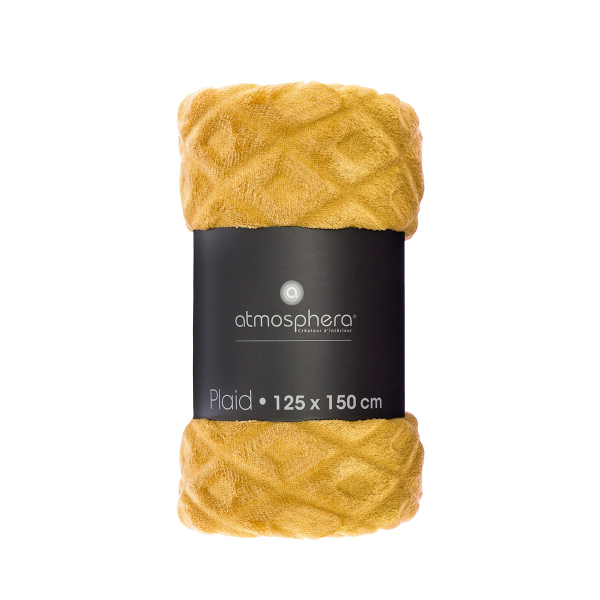 Κουβέρτα Καναπέ Fleece (125x150) A-S Flanel Losan Ochra 164044R