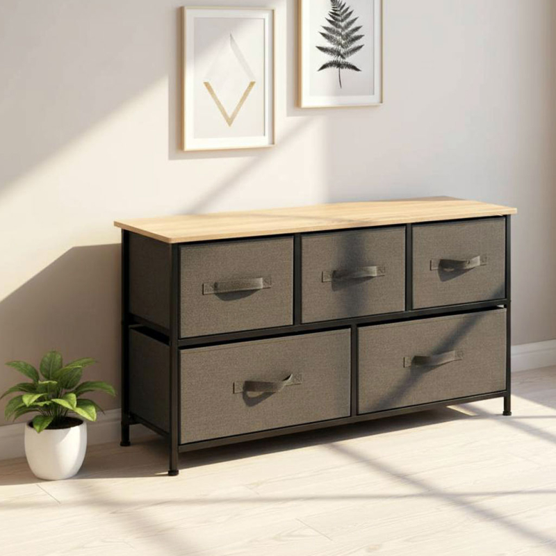 Συρταριέρα 5 Θέσεων (100x30x55) F-V Tissa D.Grey 193559