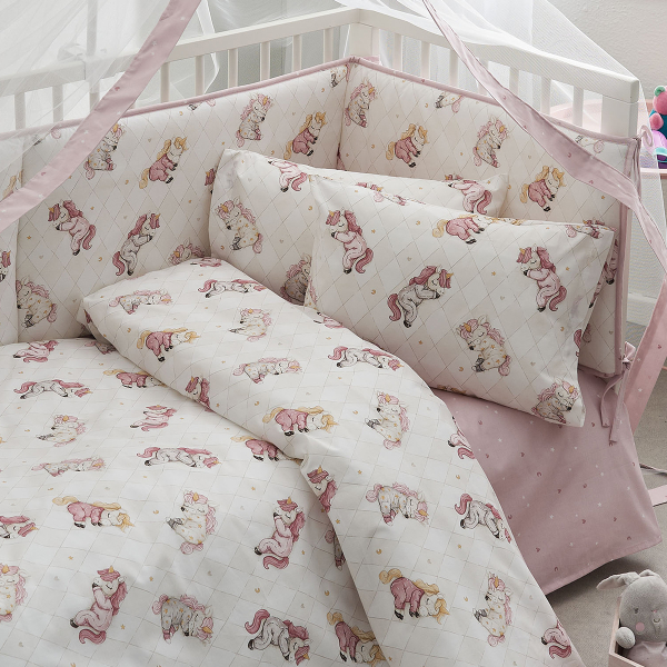 Παπλωματοθήκη Κούνιας (Σετ 120x160) 2 Όψεων Vesta Kids Simona