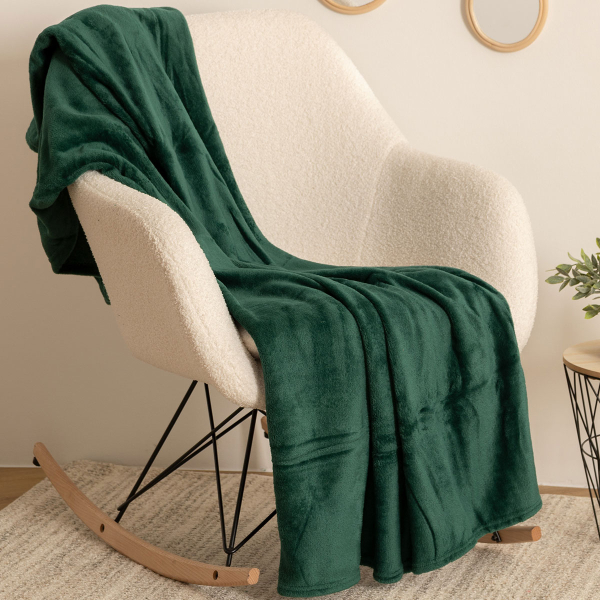 Κουβέρτα Καναπέ Fleece (130x180) A-S Flannel Green 156047H