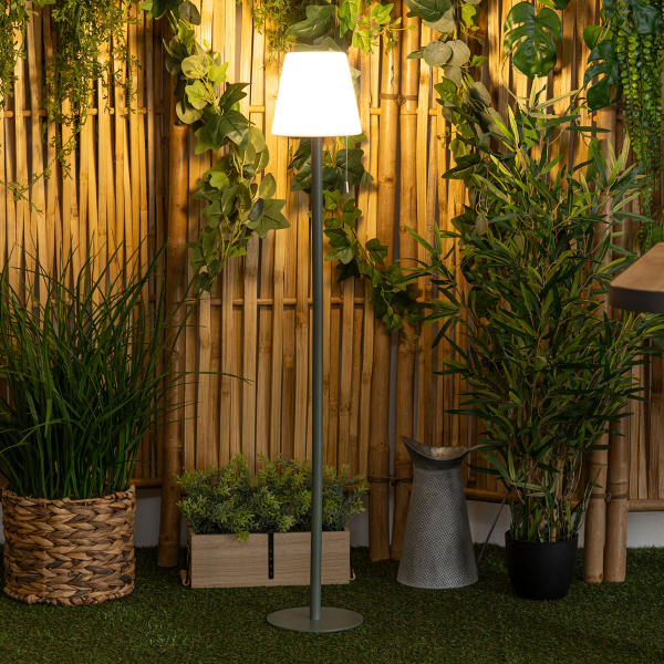 Επαναφορτιζόμενο Φωτιστικό Δαπέδου LED 108 εκ. A-S Zack Olive 200079A