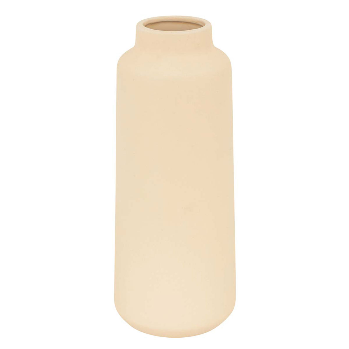 Διακοσμητικό Βάζο (Φ12X30) A-S Rily Beige 204291B Home Διακόσμηση Διακοσμητικά Βάζα & Μπουκάλια Spitishop