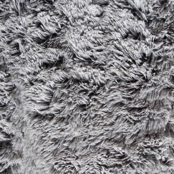 Γούνινο Διακοσμητικό Ριχτάρι/Κουβέρτα Καναπέ (145x195) Silk Fashion 5336 Grey/Black