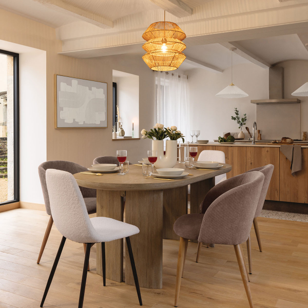 Καρέκλα Τραπεζαρίας (53x57x81) A-S Celeste Taupe 184913C