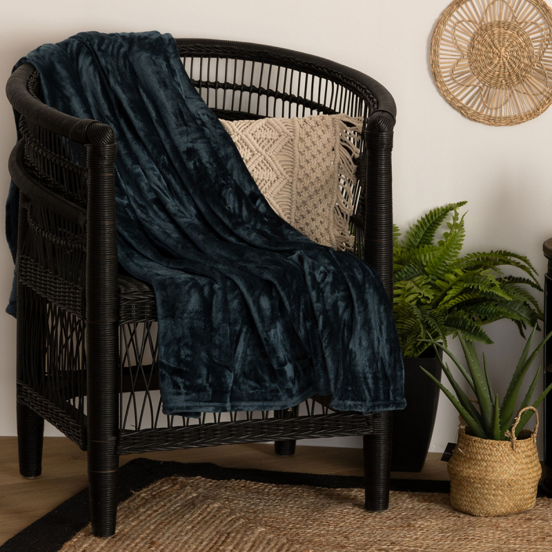 Κουβέρτα Καναπέ Fleece (125x150) A-S Flannel Aegean Blue 156183F