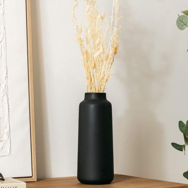 Διακοσμητικό Βάζο (Φ12x30) A-S Rily Black 204291A